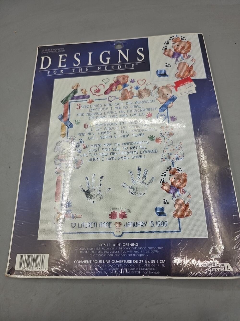 Leisure Arts cross stitch Fingerprints 351286 Designs for the needle